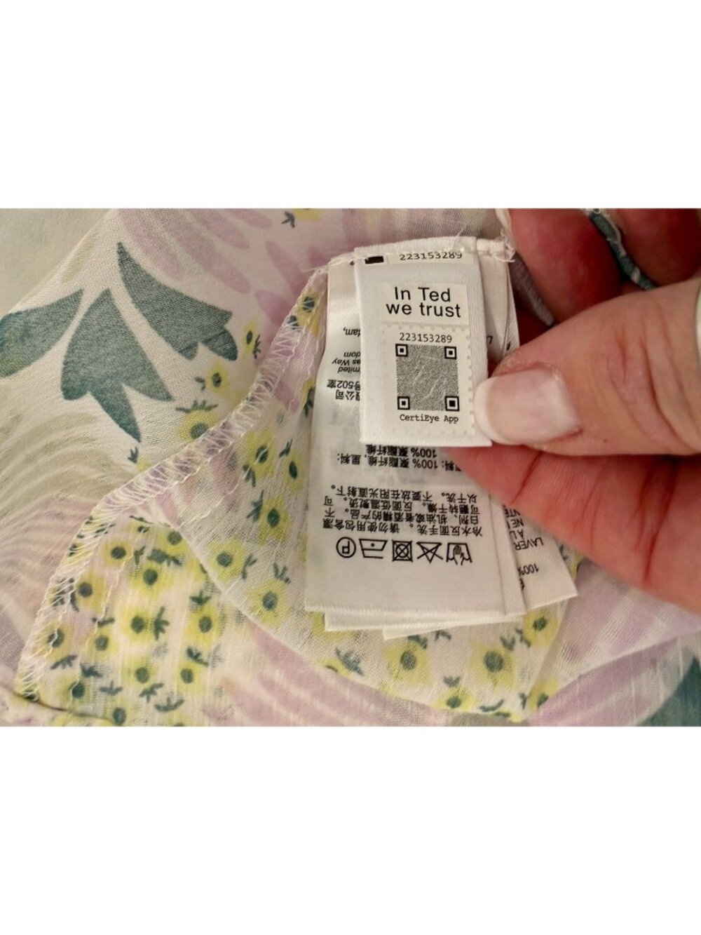 Ted Baker London Calinia floral print ruffle dress - Size 2 (6 US) - Picture 4 of 9